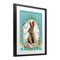 Stupell Industries Happy Easter Bunny Wreath Framed Print Under Glass, design by Elizabeth Tyndall